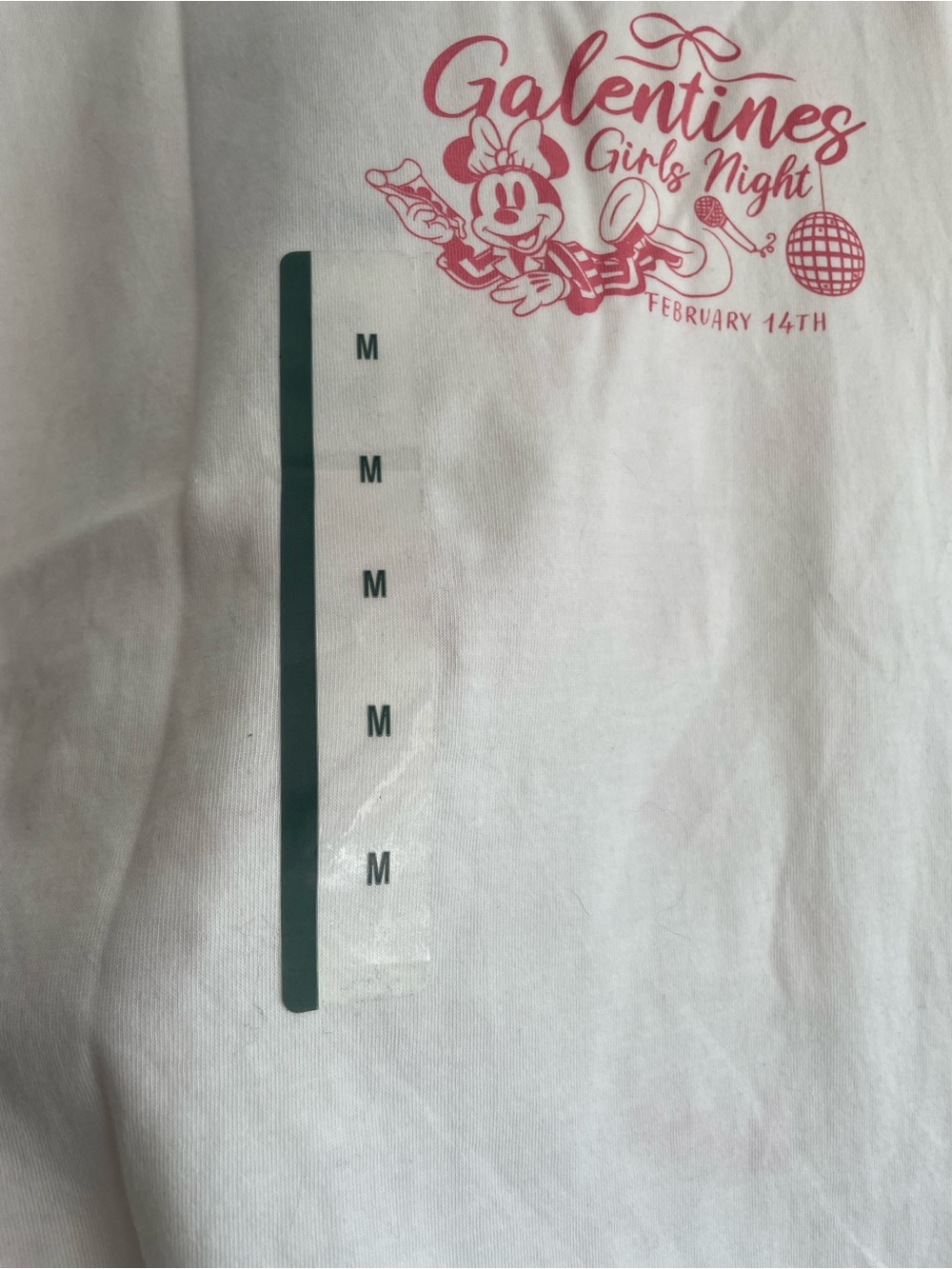 Disney x Skinny Dip London White 'Galentines Girls Night' Graphic T-Shirt Tee M - Picture 6 of 9